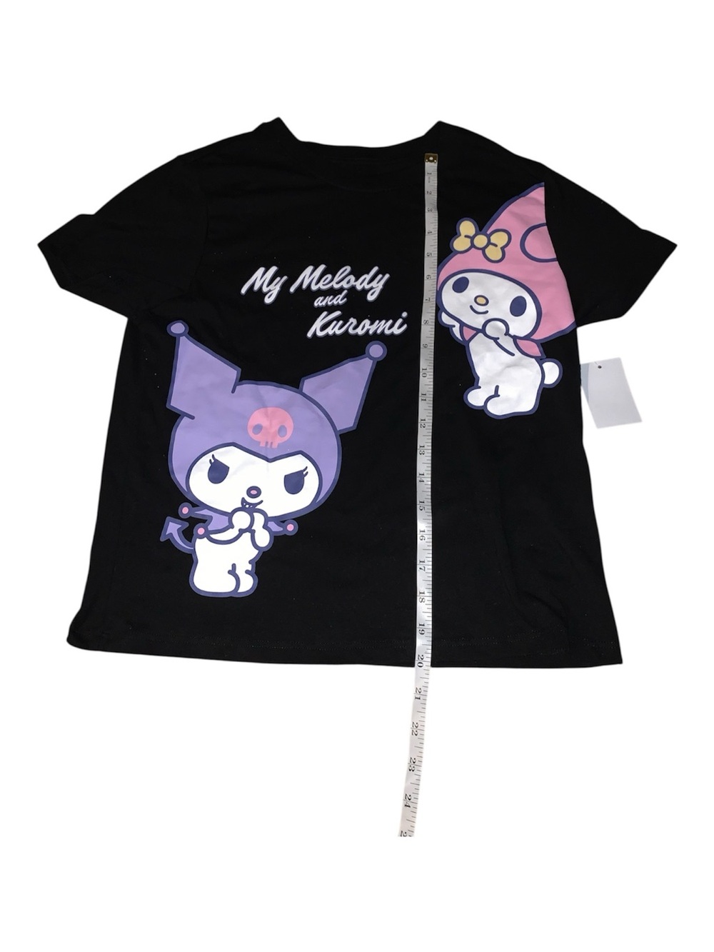Sanrio Black My Melody & Kuromi Short Sleeve Tee Women’s (ONLY SHIRT) XS